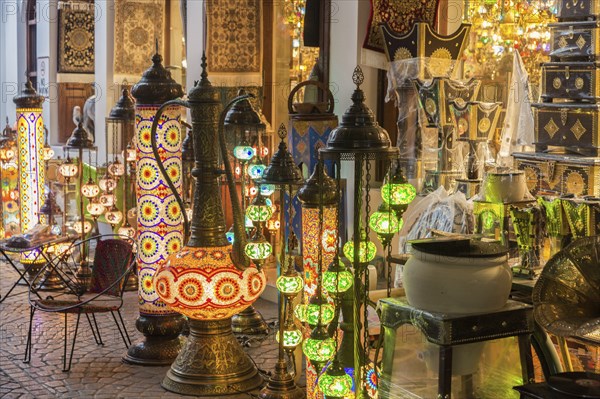 Lanterns at market in Manama, Bahrain