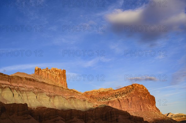 Castle Rock in Capitol Reef National Park, Utah, USA