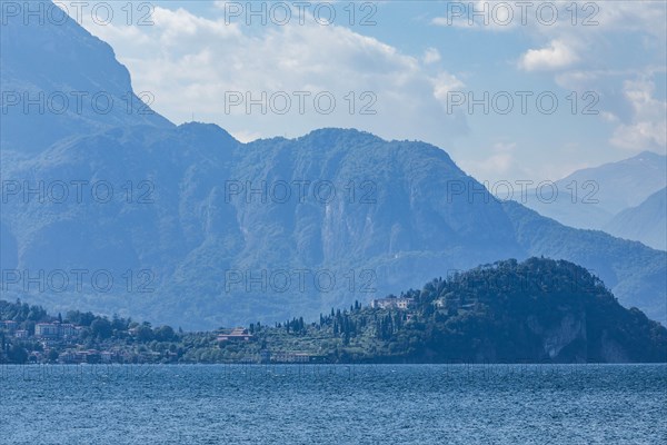 Mountains by Lake Como in Lombardy, Italy