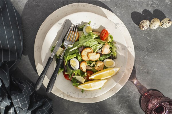 Bowl of Caesar salad