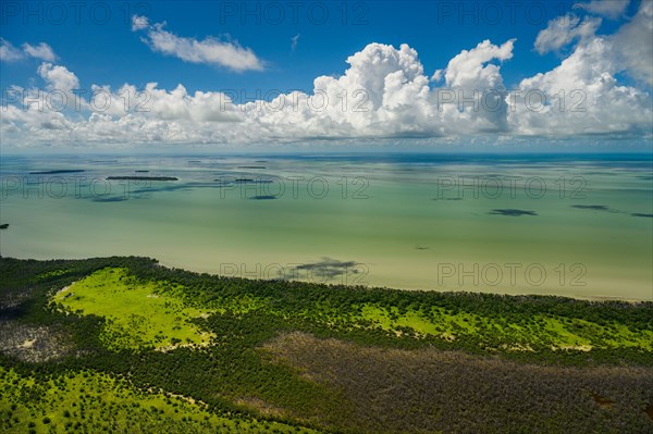 Aerial view of Everglades National Park in Florida, USA