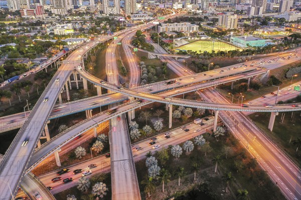 Highway bridges in Miami, USA