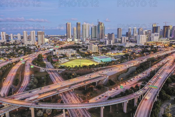 Highway bridges in Miami, USA