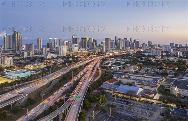 Highway bridges in Miami, USA