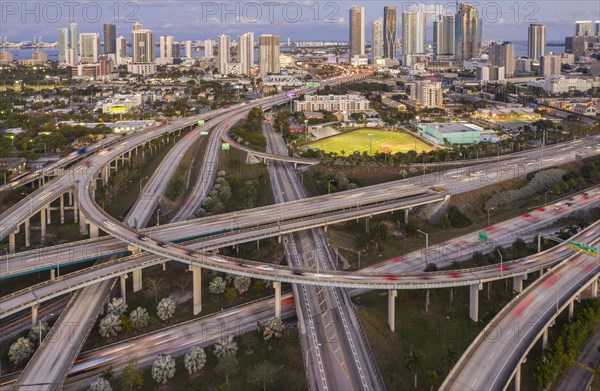 Highway bridges in Miami, USA