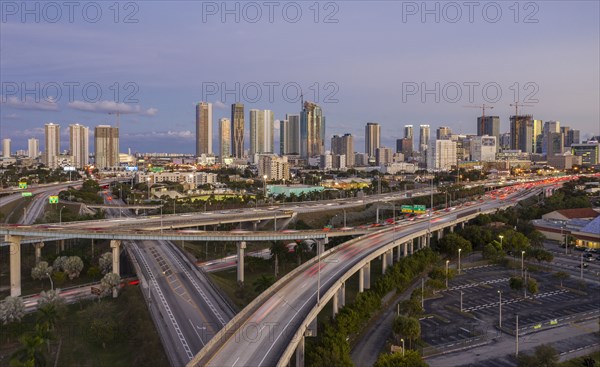 Highway bridges in Miami, USA