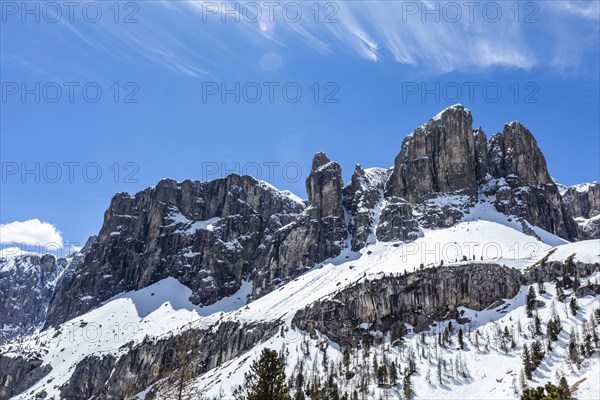 Mountain peaks in Dolomites, Italy