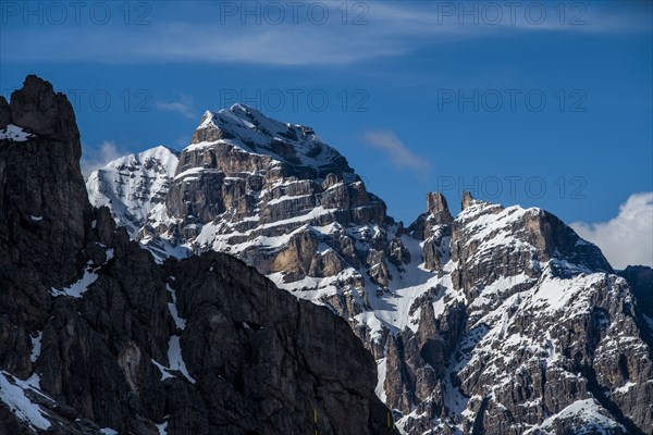 Mountain peaks in Dolomites, Italy