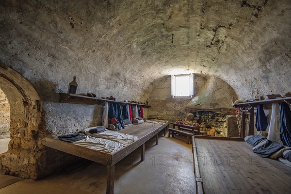 Dormitory in Castillo de San Marcos in St. Augustine