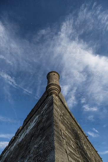 Low angle view of Castillo de San Marcos in St. Augustine