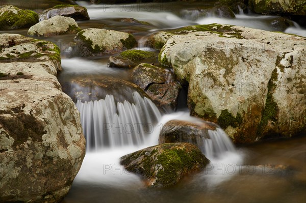 River flow over rocks