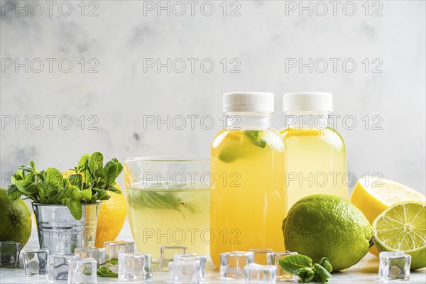 Lemonade with ingredients