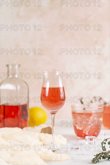 Pink cocktail