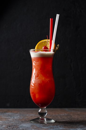 Tequila sunrise cocktail