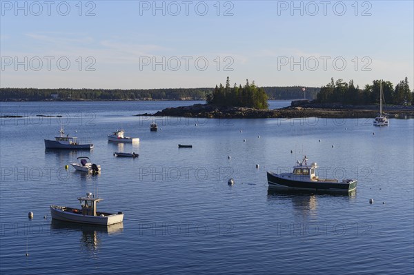 Boats in Seal Harbor, Mount Desert Island, USA