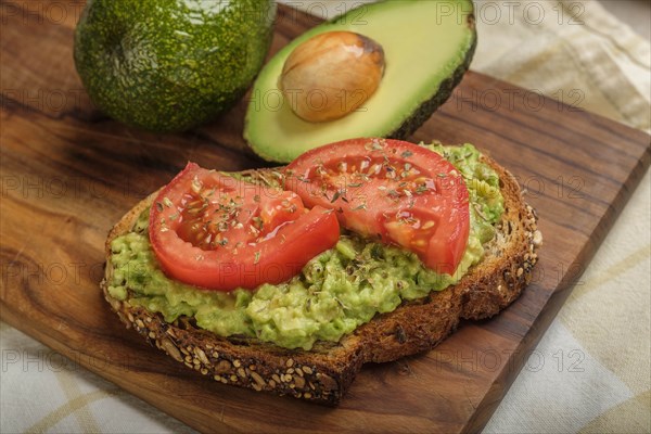 Avocado and tomato on toast