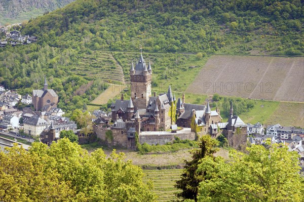 Cochem Imperial Castle in Cochem, Germany