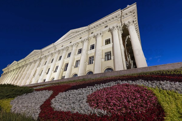 Flowers by Trade Unions Palace of Culture in Minsk, Belarus