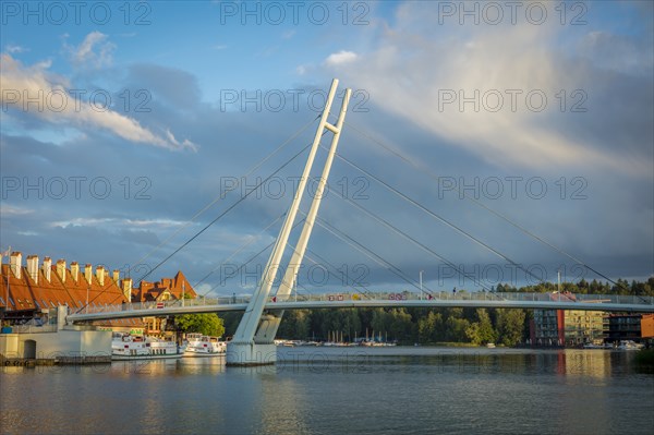 Pedestrian Bridge in Mikolajki, Warmian-Masurian, Poland