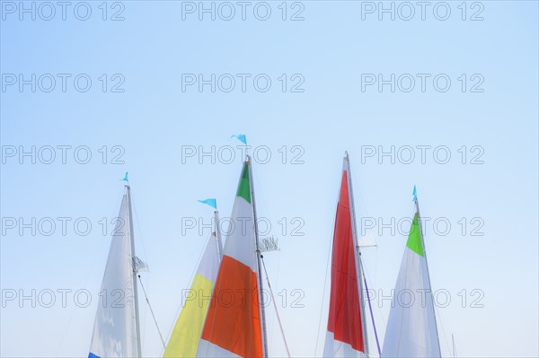 Sails against clear sky