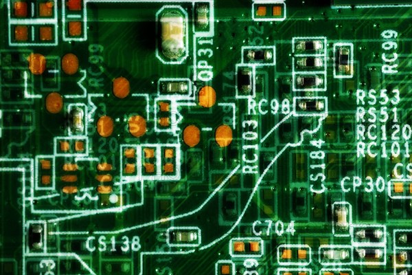 Close-up of circuit board