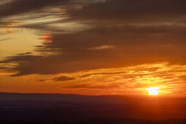 Sunset over Boise Foothills