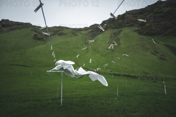 Clothesline by mountain