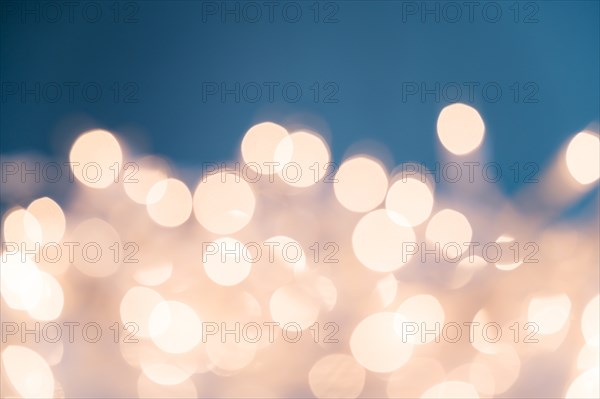 Illuminated fairy lights in soft focus