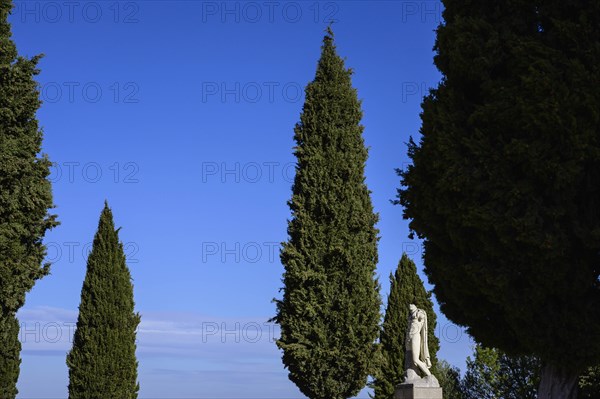 Sculpture of Emperor Trajan in Santiponce, Spain