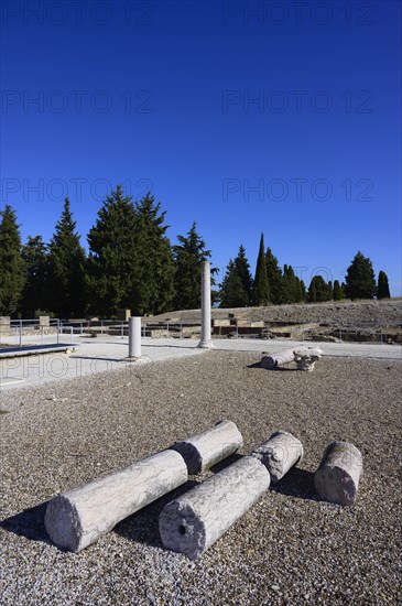 Column ruins in Santiponce, Spain