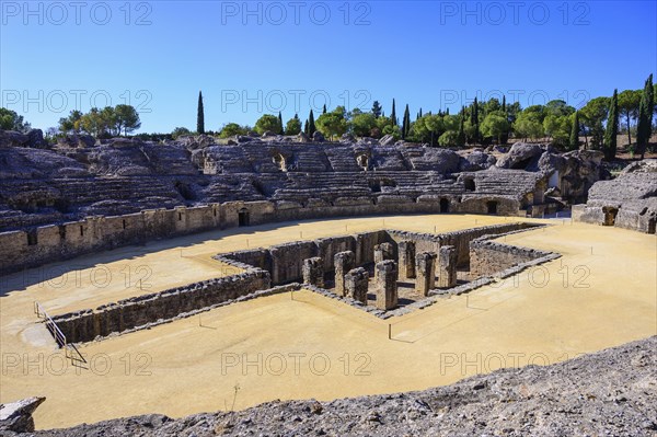 Roman ruins of Italica in Santiponce, Spain