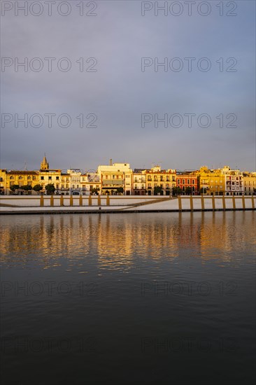 City skyline with Guadalquivir river in Seville, Spain