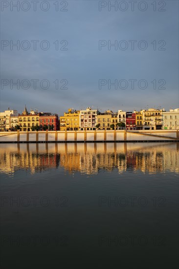 City skyline with Guadalquivir river in Seville, Spain