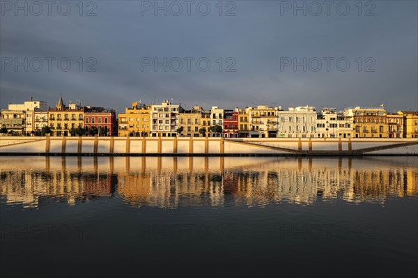 City skyline with Guadalquivir river in Seville, Spain