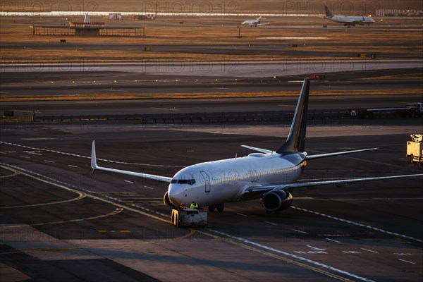 Airplane on runway