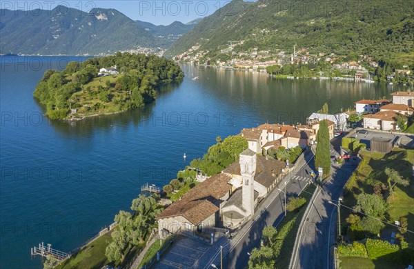 Isola Comacina island in Lake Como in Lombardy, Italy