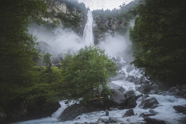 Waterfall in Ticino, Switzerland