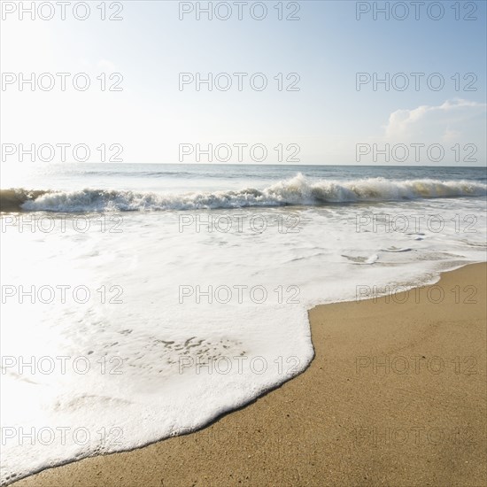 Waves on beach