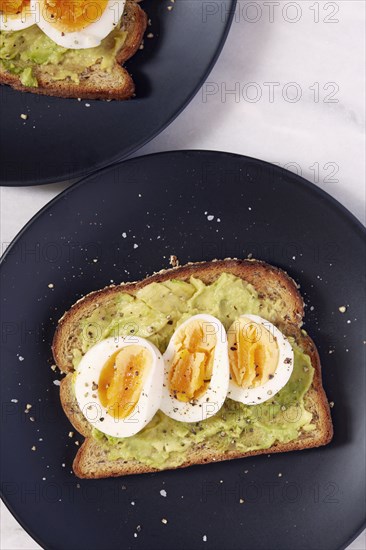 Egg and avocado on toast