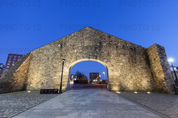 Stone arch in Liverpool, England