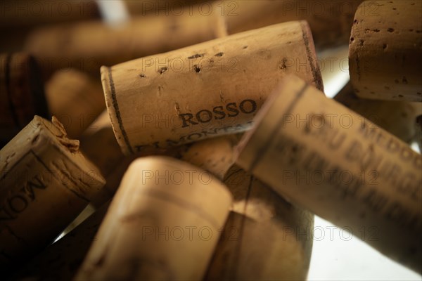 Collection of wine corks