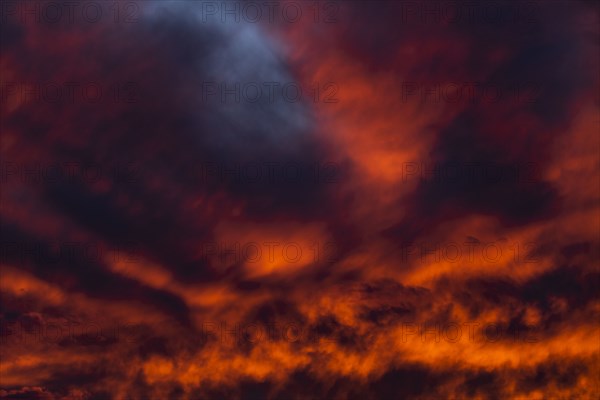 Clouds in sky at sunset