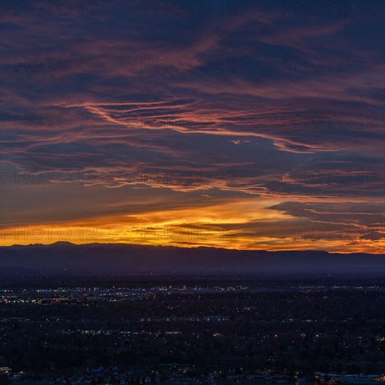 Clouds in sky at sunset