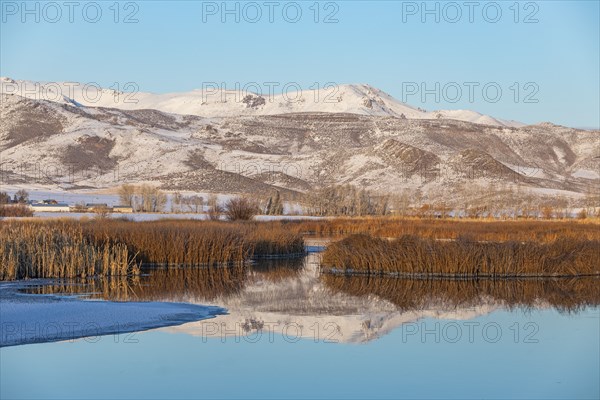 Snowy mountain in Picabo, Idaho