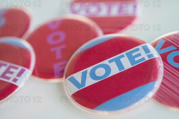 Close up of Vote buttons