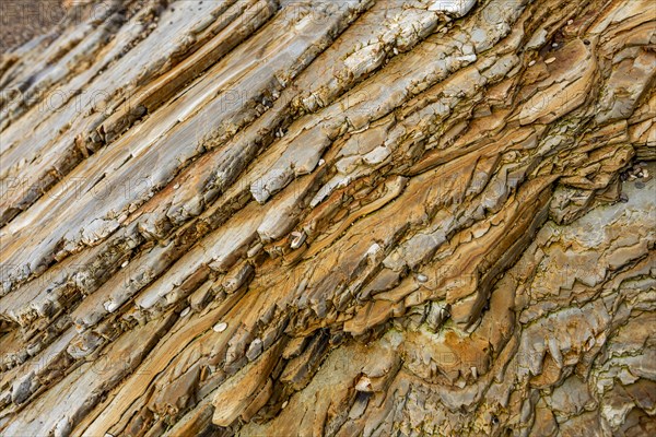 USA, California, San Luis Obispo, Layers of rock