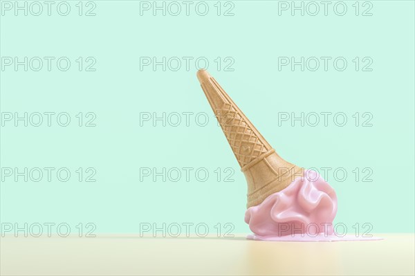 Dropped ice cream cone