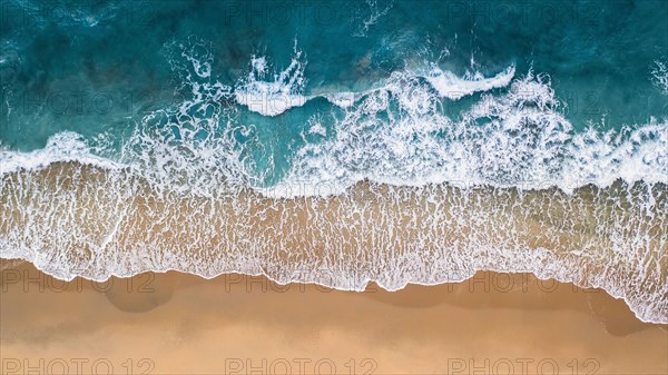 Drone shot of beach