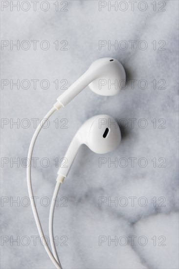 White earphones