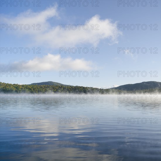 Lake in fog